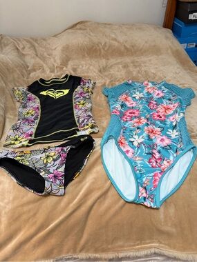 Girls Roxy & Art Class Lot of 2 Swimsuits 14